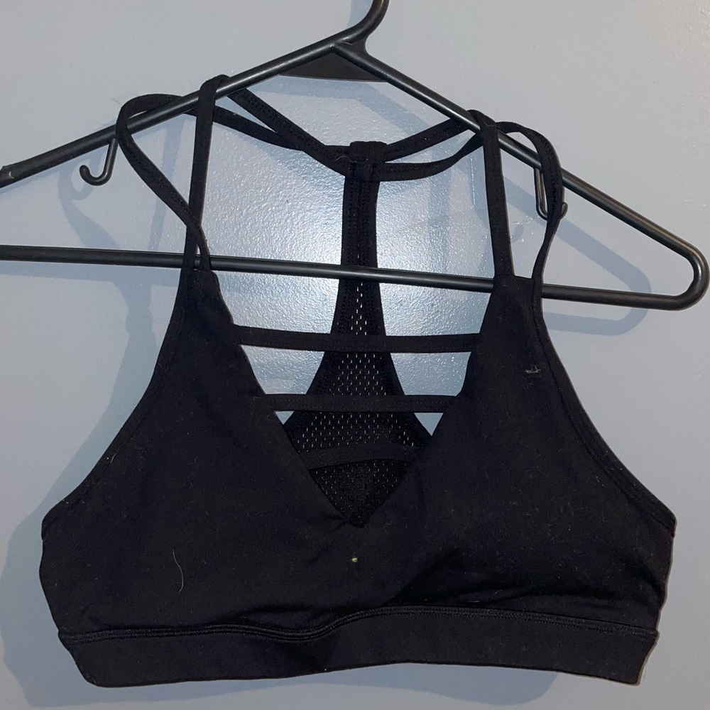 ZYIA Black Grid Bra